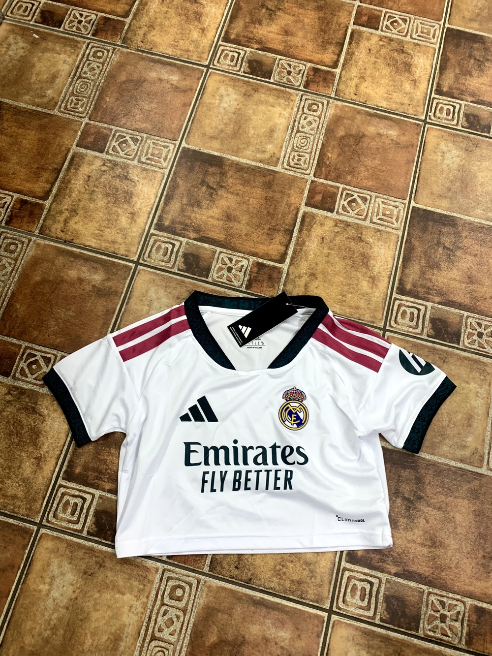 adidas Real Madrid 2026/27 Women's Cropped Jersey Size L